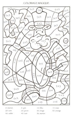 Coloriage Compliqué A Imprimer Gratuit Coloriage Numéroté Additionner Les Chiffres Pour Découvrir Un Signe