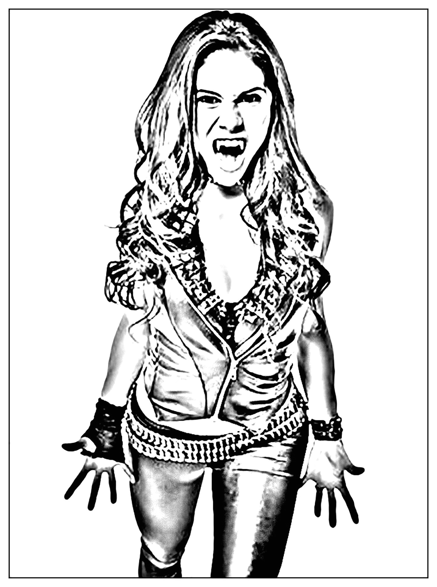 Coloriage De Chica Vampiro A Colorier En Ligne Coloriage Chica Vampiro 3758