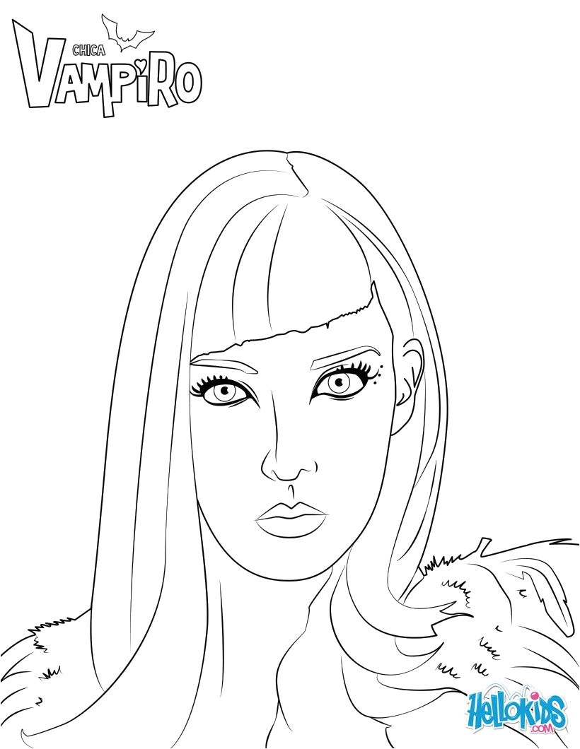 Coloriage De Chica Vampiro Mirco Catalina From Chica Vampiro Coloring Pages Hellokids