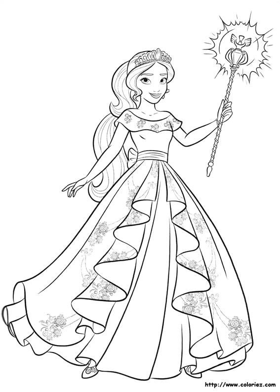 Coloriage De Elena D Avalor Coloriage Elena D Avalor 29