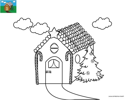 Coloriage De La Maison D Hansel Et Gretel Coloriage La Maison En Pain D épice D Hansel Et Gretel   Imprimer