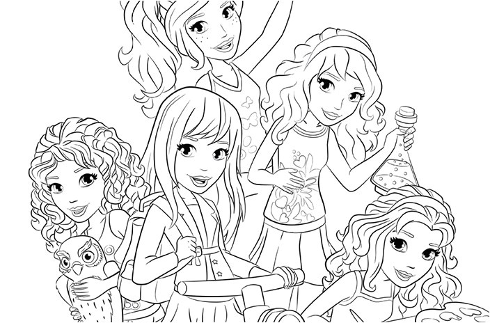 Coloriage De Lego Friends A Imprimer Gratuit Lego Friends Coloriage Mia