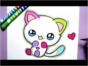 Coloriage De Licorne Kawaii O Dibujar Gato Kawaii Paso A Paso Dibujos Kawaii Faciles How