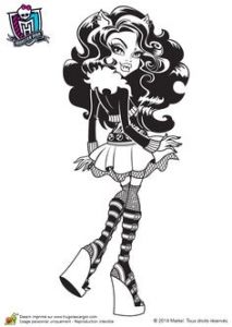 Coloriage De Monster High à Imprimer Clawdeen 95 Best Coloriages Monster High Images On Pinterest