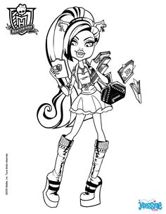 Coloriage De Monster High à Imprimer Clawdeen Coloriage Cute Wolfes Pinterest