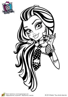 Coloriage De Monster High à Imprimer Sur Hugolescargot 95 Best Coloriages Monster High Images On Pinterest