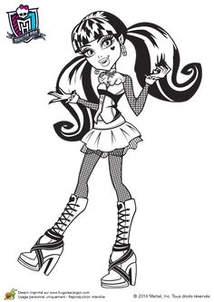 Coloriage De Monster High à Imprimer Sur Hugolescargot 95 Best Coloriages Monster High Images On Pinterest