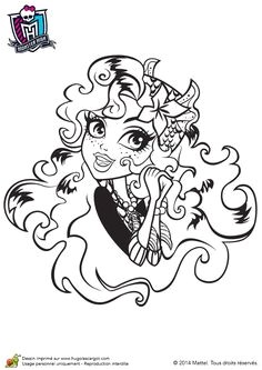 Coloriage De Monster High à Imprimer Sur Hugolescargot A Colorier Une Photo De Clawdeen Accroupie