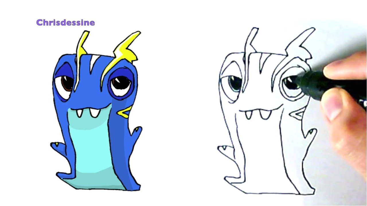 Coloriage De Slugterra Electra Ment Dessiner La Slug Electra Avec Modele