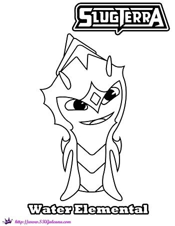 Coloriage De Slugterra Goule Water Elemental Coloring Page Slugterra by Skgaleana