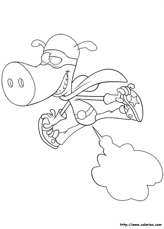 Coloriage Des Minijusticier Coloriage Greg Le Cochon Qui P¨te