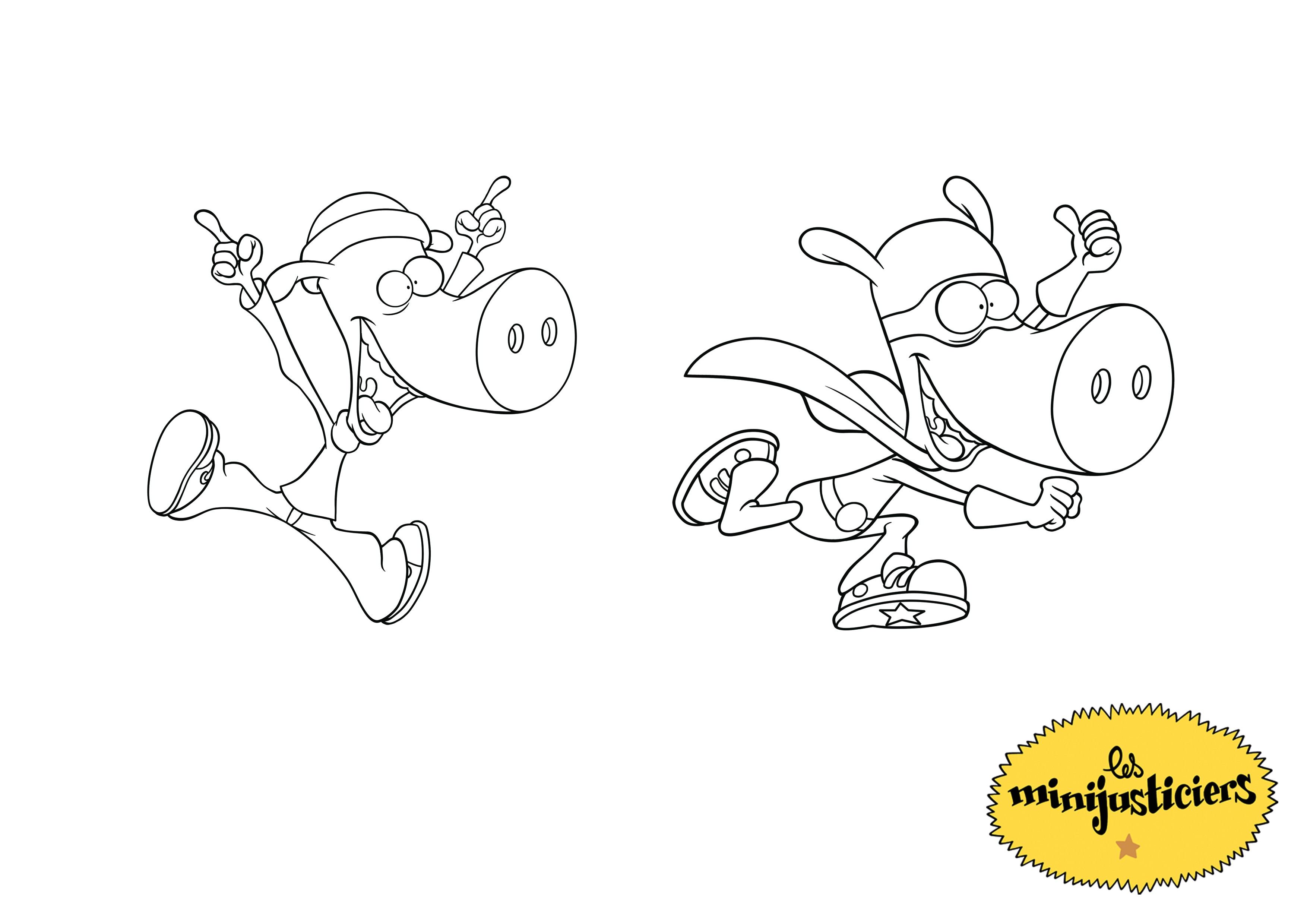 Coloriage Des Minijusticier Les Minijusticiers Coloriage   Imprimer Ouftivi
