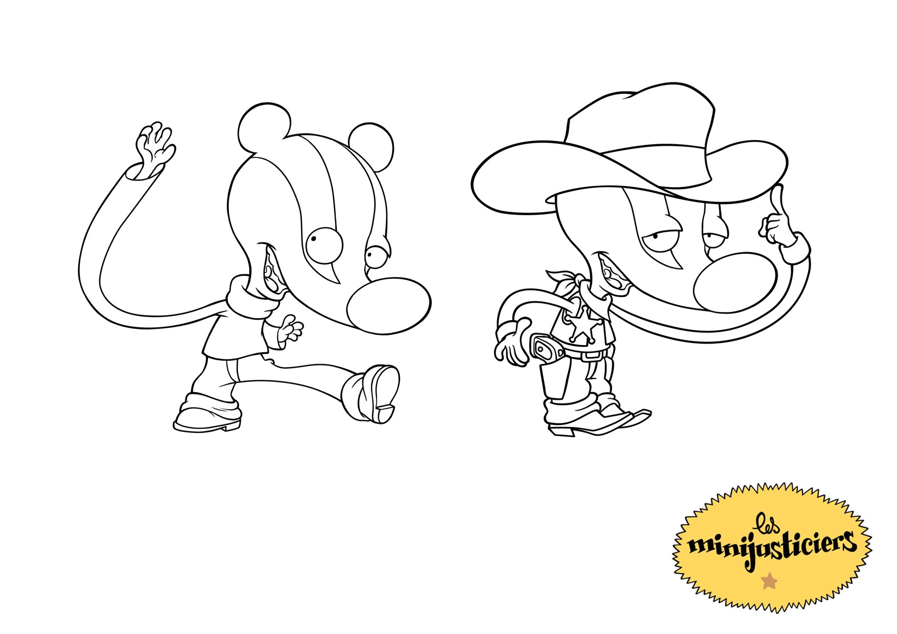 Coloriage Des Minijusticier Les Minijusticiers Coloriage   Imprimer Ouftivi