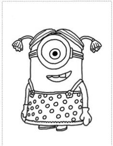 Coloriage Des Minions à Imprimer Minions Coloring Picture