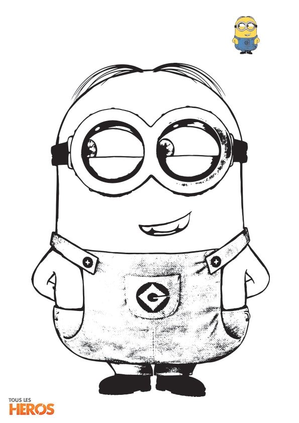 Coloriage Des Minions Gratuit Coloriez Les Minions Les Créatures Jaunes Les Plus Rigolos