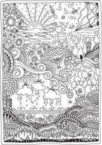 Coloriage Destressant En Ligne Coloriage Coloriage Pour Adultes Pinterest