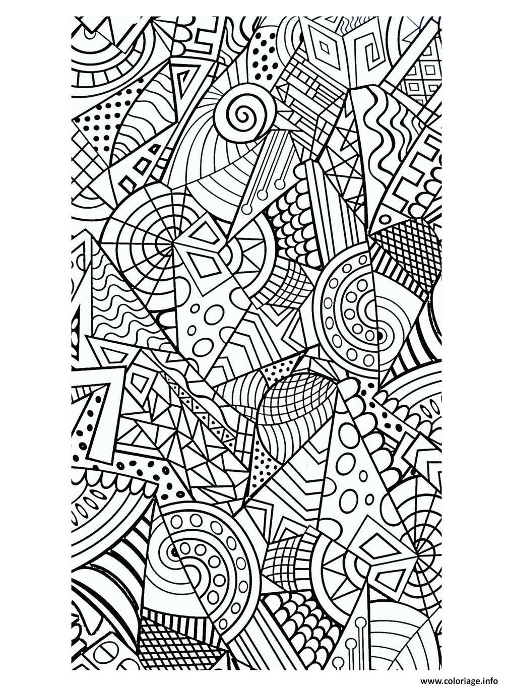 Coloriage Destressant Gratuit Coloriage Anti Stress Geometrique