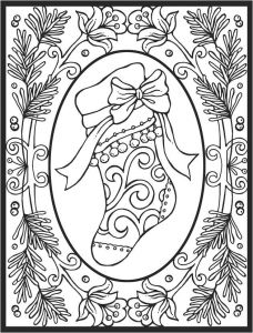 Coloriage Destressant Noel Christmas Stocking Hand Sewing Pinterest