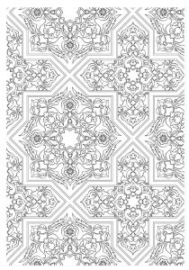Coloriage Destressant Pour Adulte A Imprimer Coloriage Décor 1001 Nuits islamic Patterns