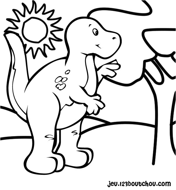 Coloriage Dinosaure à Imprimer Coloriage Dinosaure Les Beaux Dessins De Animaux   Imprimer Et