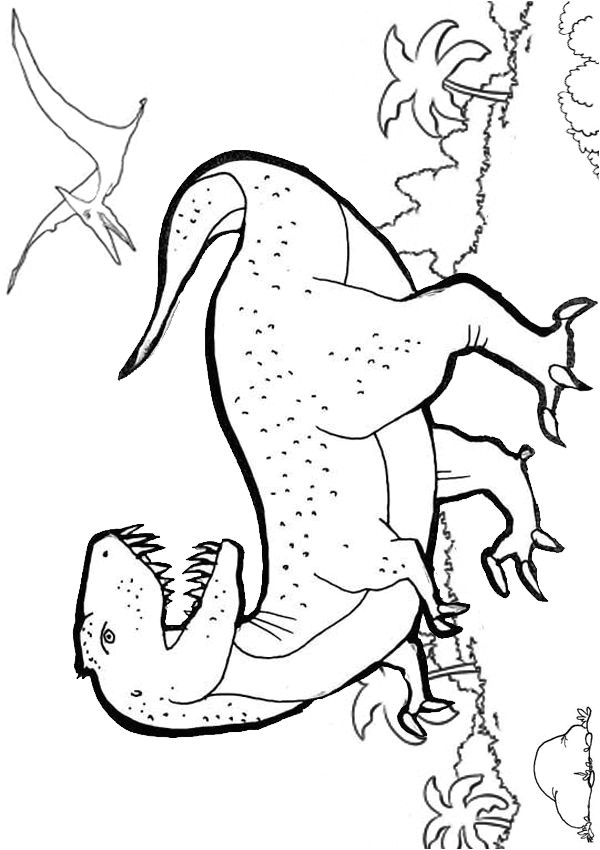 Coloriage Dinosaure King Free Line Printable Kids Colouring Pages T Rex Colouring Page