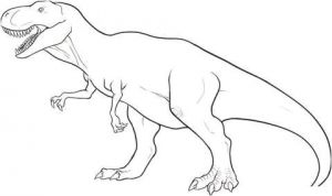 Coloriage Dinosaure Tyrannosaure Free Drawing Patterns to Trace Drawings I Like