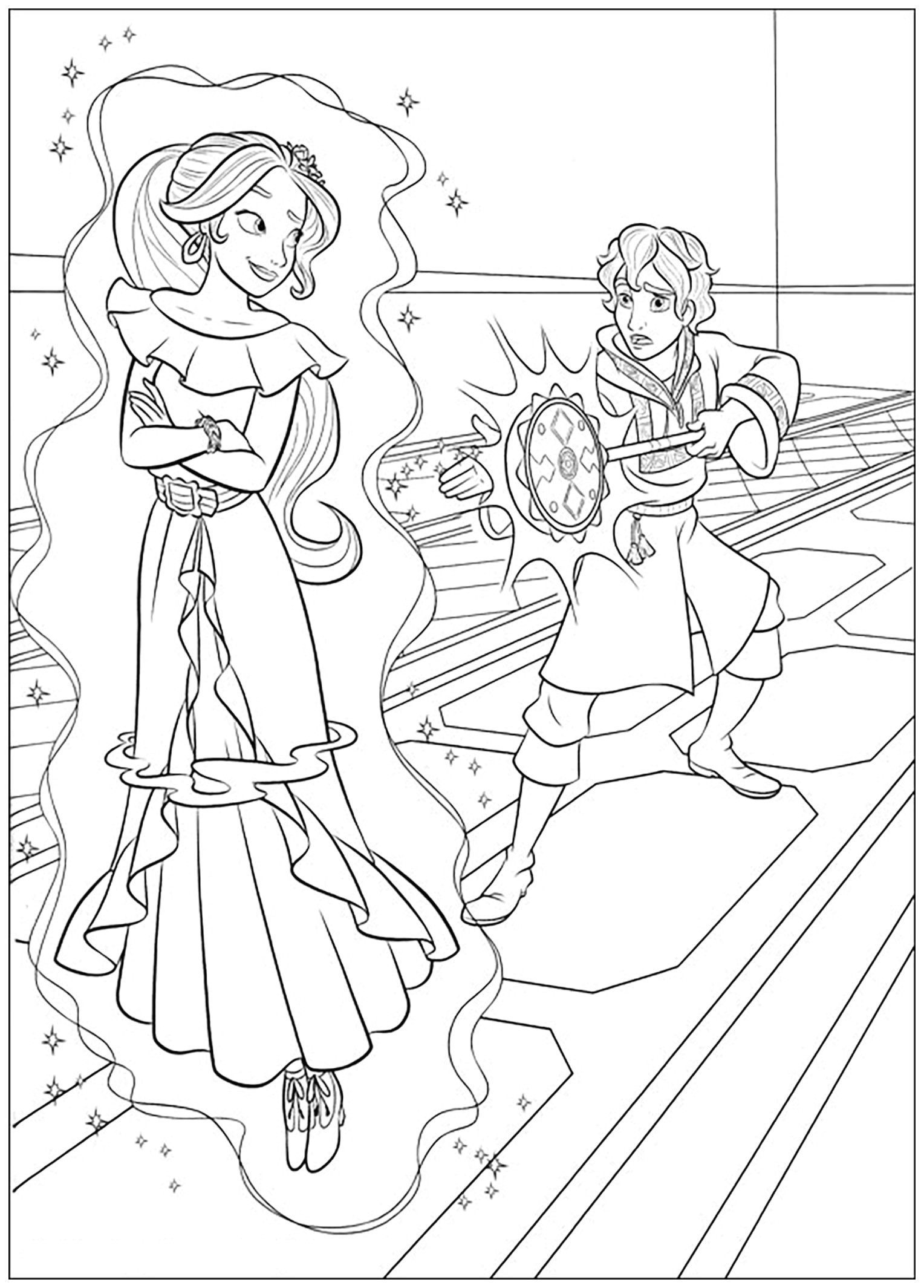 Coloriage Disney Elena D Avalor Elena Avalor to Print for Free Elena Avalor Free Printable
