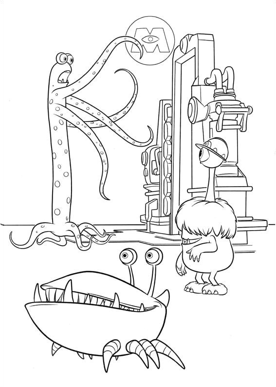 Coloriage Disney Monstre Et Compagnie Coloriage Dessins Dessins   Imprimer Et La Couleur En Ligne