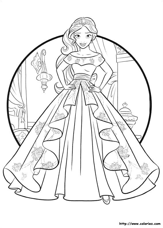 Coloriage Elena De Avalor Princess Elena Of Avalor Colouring Page
