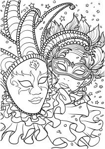 Coloriage Géant Adulte à Imprimer Coloriage Du Carnaval   Imprimer A Vos Crayons