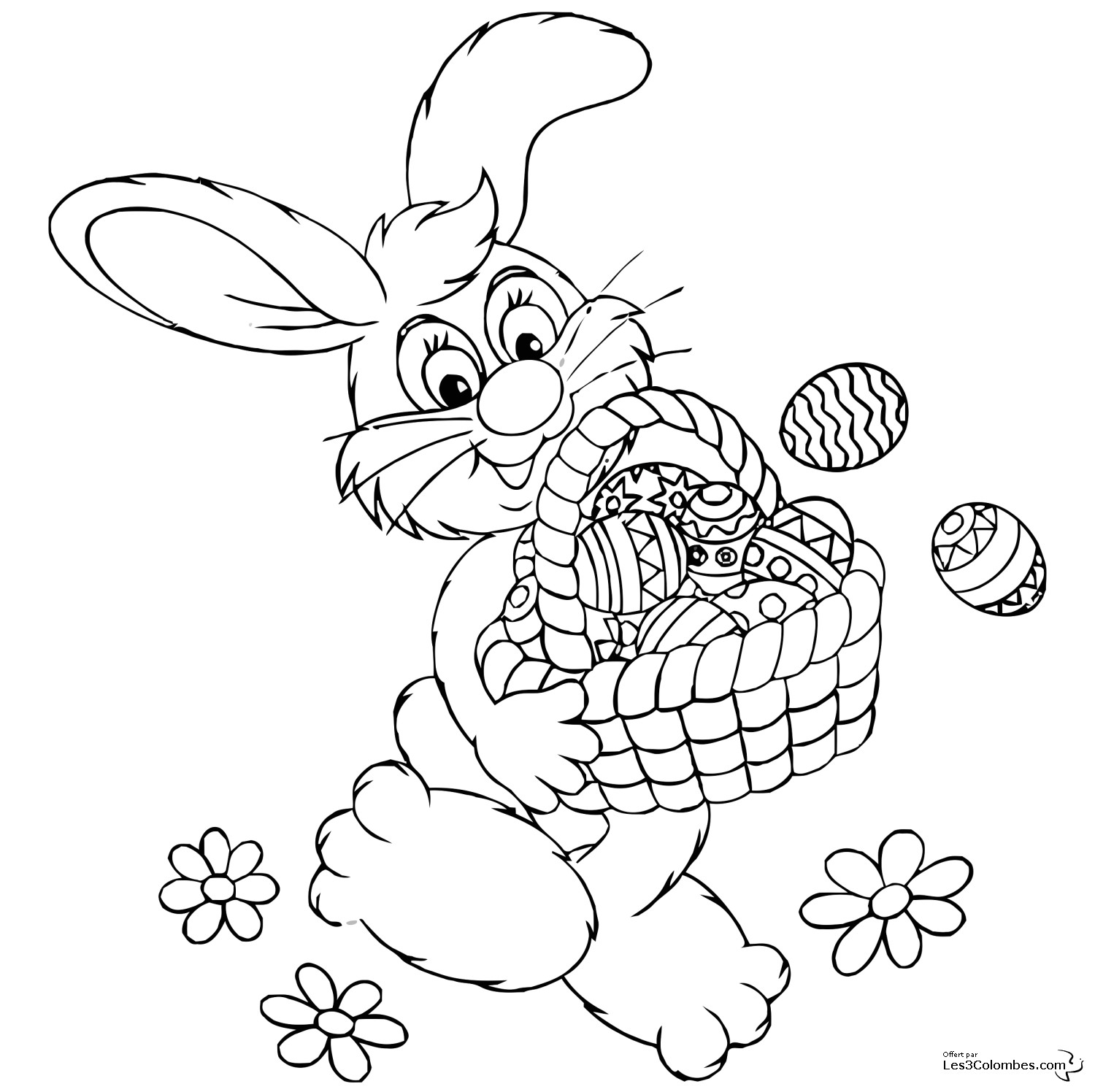 Coloriage Gratuit à Imprimer Lapin De Paques élégant Dessin A Colorier En Ligne Lapin – Mademoiselleosaki