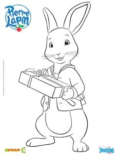 Coloriage Gratuit à Imprimer Pierre Lapin Peter Rabbit Cbeebies Bbc Noah & Anna Birthday