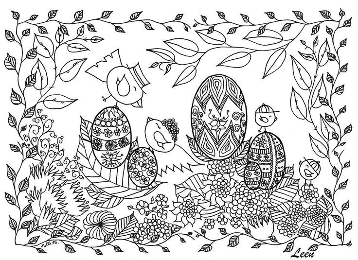 Coloriage Gratuit à Imprimer Pour Paques 21 Best Coloriage De P¢ques Easter Adult Coloring Images On