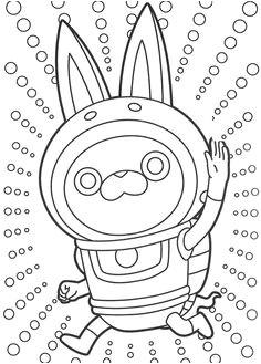 Coloriage Gratuit De Yo Kai Watch Watch Yo Kai Coloring Pages Sketch Coloring Page Yo