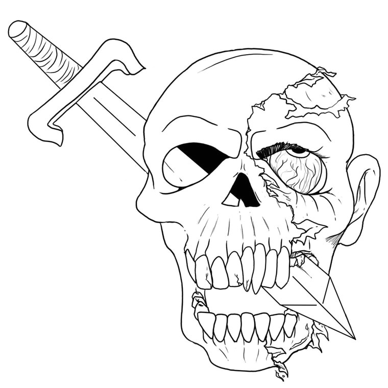 Coloriage Halloween A Imprimer Qui Fait Peur Adulte Coloriage Halloween Qui Fait Peur