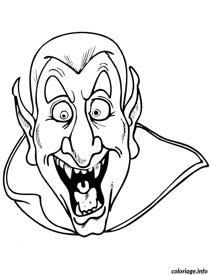 Coloriage Halloween A Imprimer Qui Fait Peur Gratuit Coloriage Halloween Dracula Jecolorie