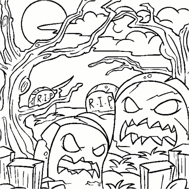 Coloriage Halloween A Imprimer Qui Fait Peur Gratuit Jeux De Monstre Qui Fait Peur Az Coloriage
