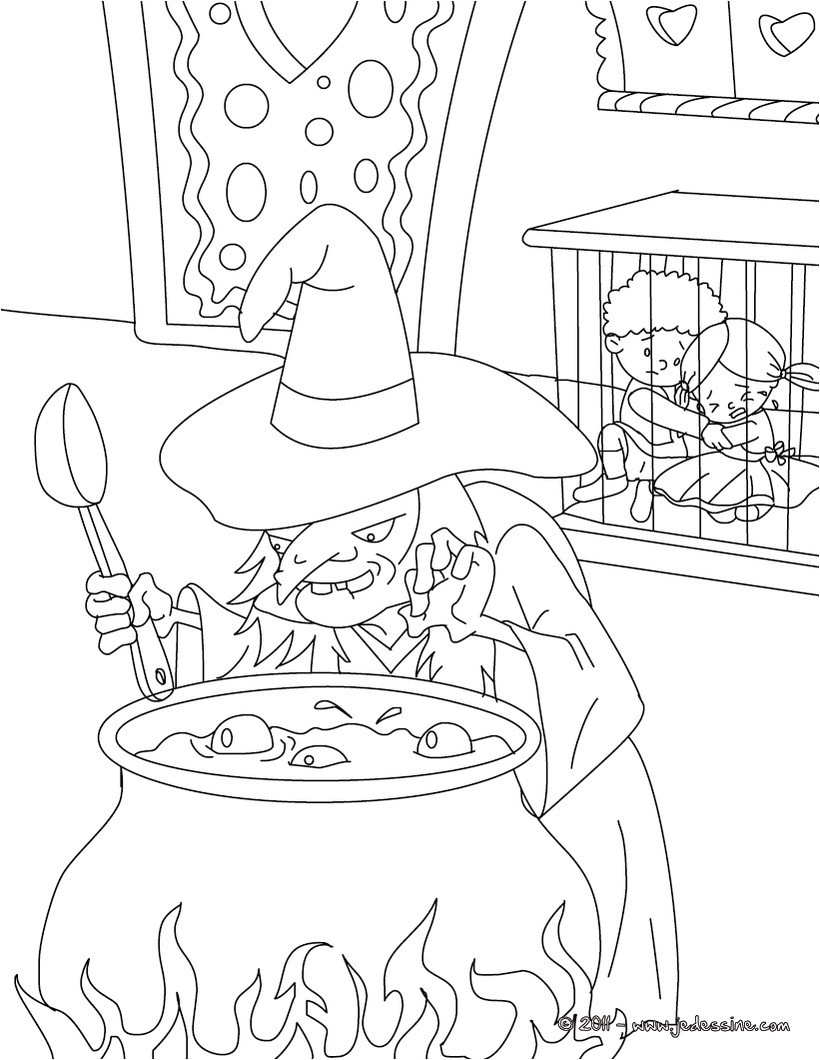 Coloriage Hansel Et Gretel En Ligne Coloriages Coloriage Gratuit Hansel Et Gretel Fr Hellokids