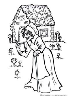 Coloriage Hansel Et Gretel Gratuit Hansel and Gretel File Folder Matching Pinterest