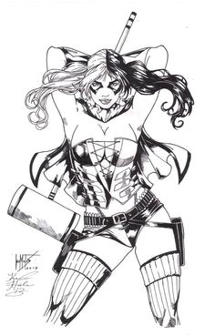 Coloriage Harley Quinn Et Joker 93 Best Coloring Harley Quinn Images On Pinterest