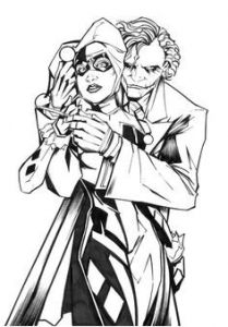 Coloriage Harley Quinn Et Joker A Imprimer Pin by Vladimir Martinez On Harley Quinn Pinterest