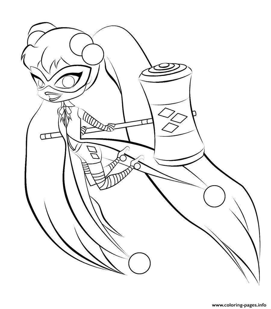 Coloriage Harley Quinn Gratuit Harley Quinn Coloring Page New Harley Quinn Coloring Pages