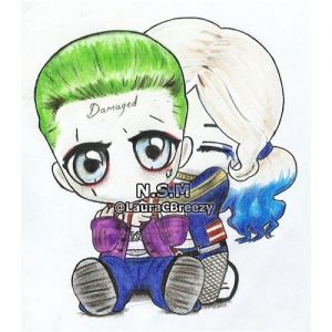 Coloriage Harley Quinn Kawaii the Joker & Harley Quinn …