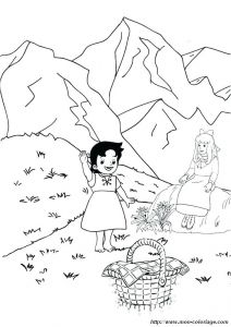 Coloriage Heidi Et Claire Coloriage Heidi Coloriage Heidi Coloriages Bisounours Coloriages
