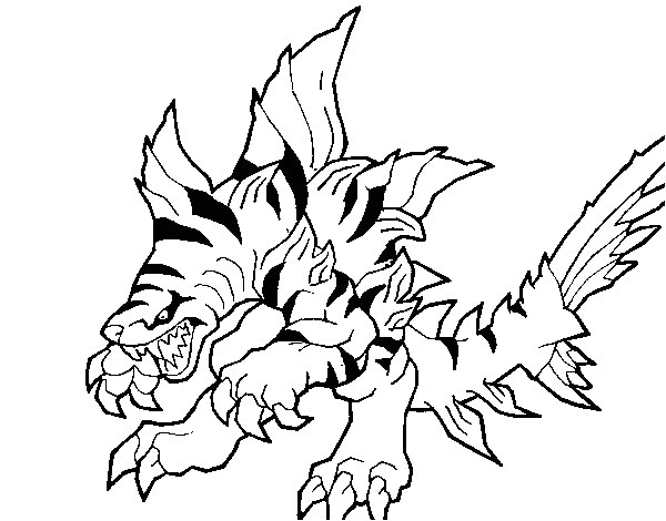 Coloriage Invizimals Tigershark Coloriage Invizimals Tiger Shark Dessin Gratuit   Imprimer