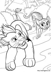 Coloriage La Garde Du Roi Lion Fuli Coloriage Fuli Et Kion Courrent