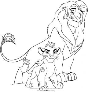 Coloriage La Garde Du Roi Lion Kion Coloriage De Kion E Simba La Garde Du Roi Lion