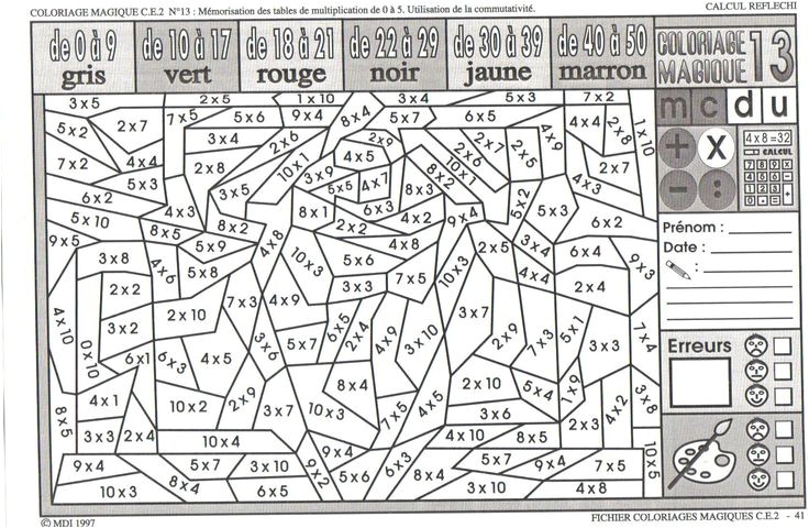 Coloriage Magique Cm1 à Imprimer Addition 23 Best Maths Images On Pinterest