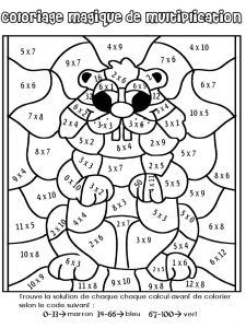 Coloriage Magique Cm1 à Imprimer Multiplication Coloriage Magique De Multiplication §arpma