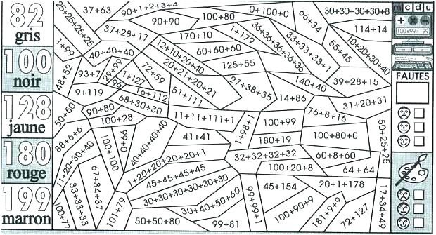 Coloriage Magique Cm2 Maths Multiplication Coloriage Magique A Imprimer Cm2 Dessins Et Coloriages A Imprimer